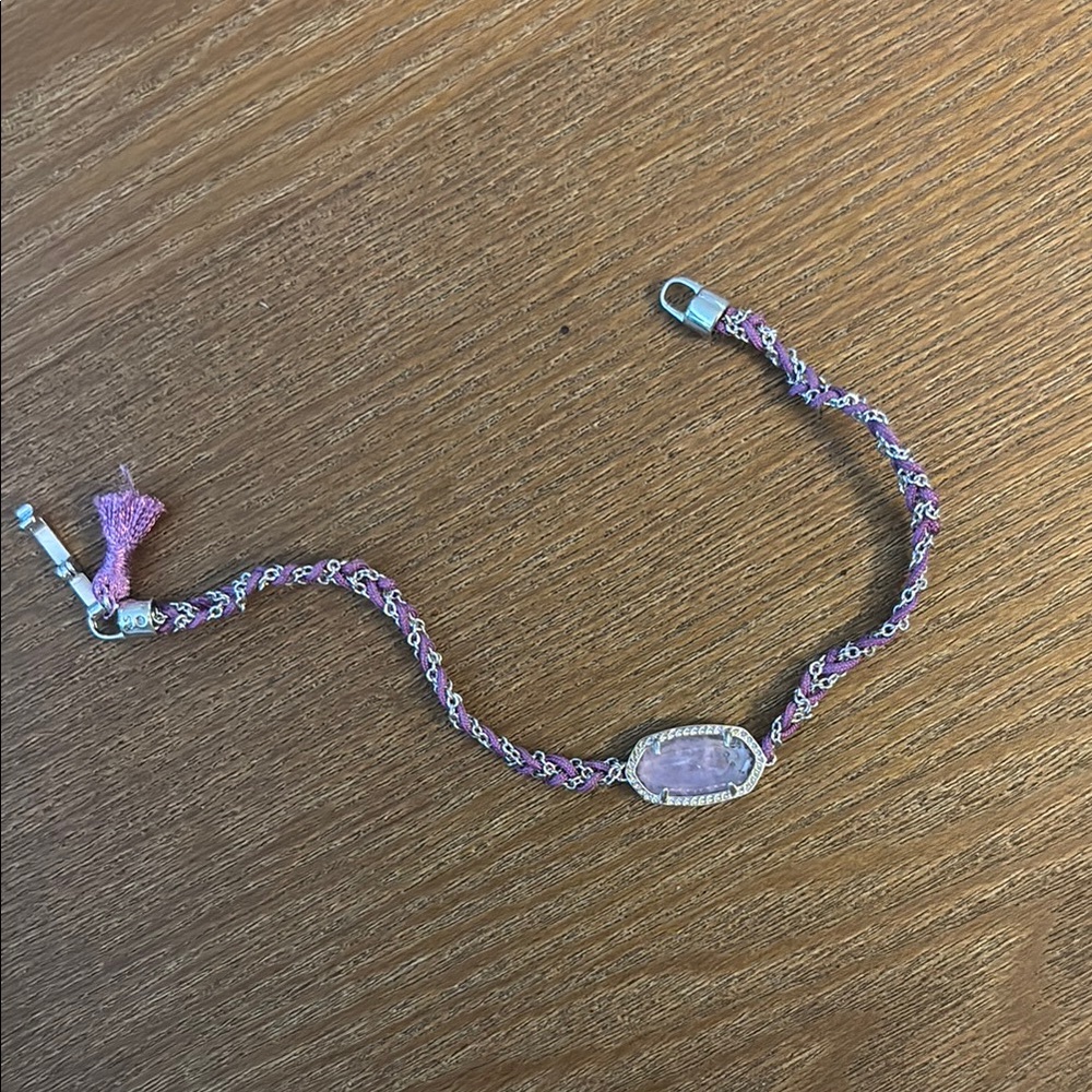 Purple and silver Kendra Scott Bracelet